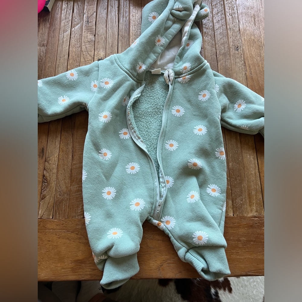 Newborn floral bodysuit